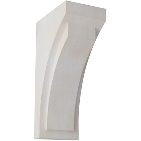 Ekena Millwork 5 1/2"W x 7 3/4"D x 14"H Jumbo Felix Wood Vintage Decor Corbel, Chalk Dust White CORWD05X07X14FEWH